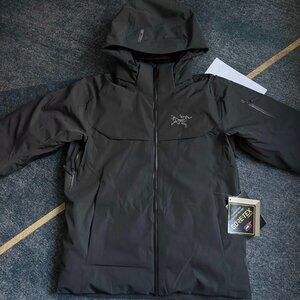 Arc'teryx men's black down jacket, size XL.